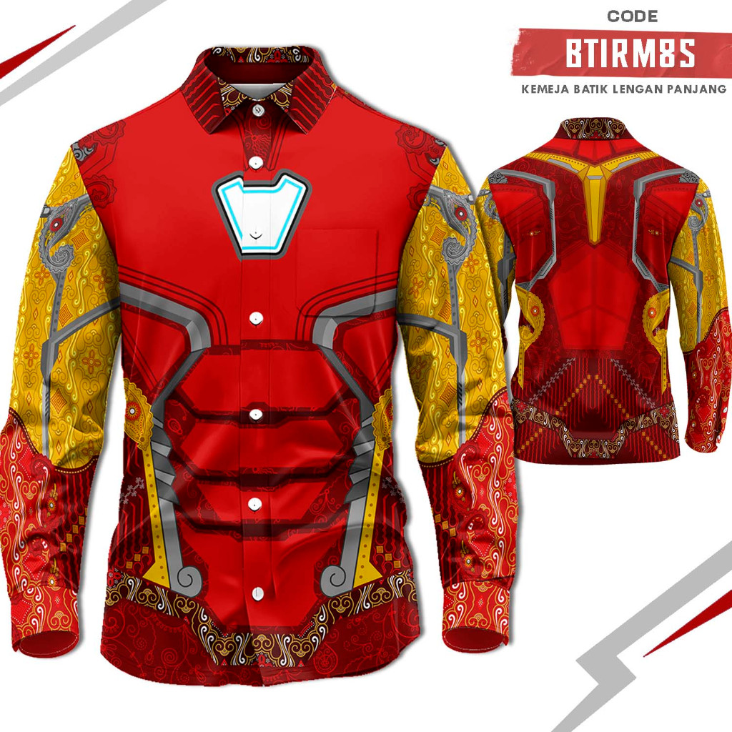 KEMEJA BATIK IRON MAN MARK 85 - Kemeja Superhero