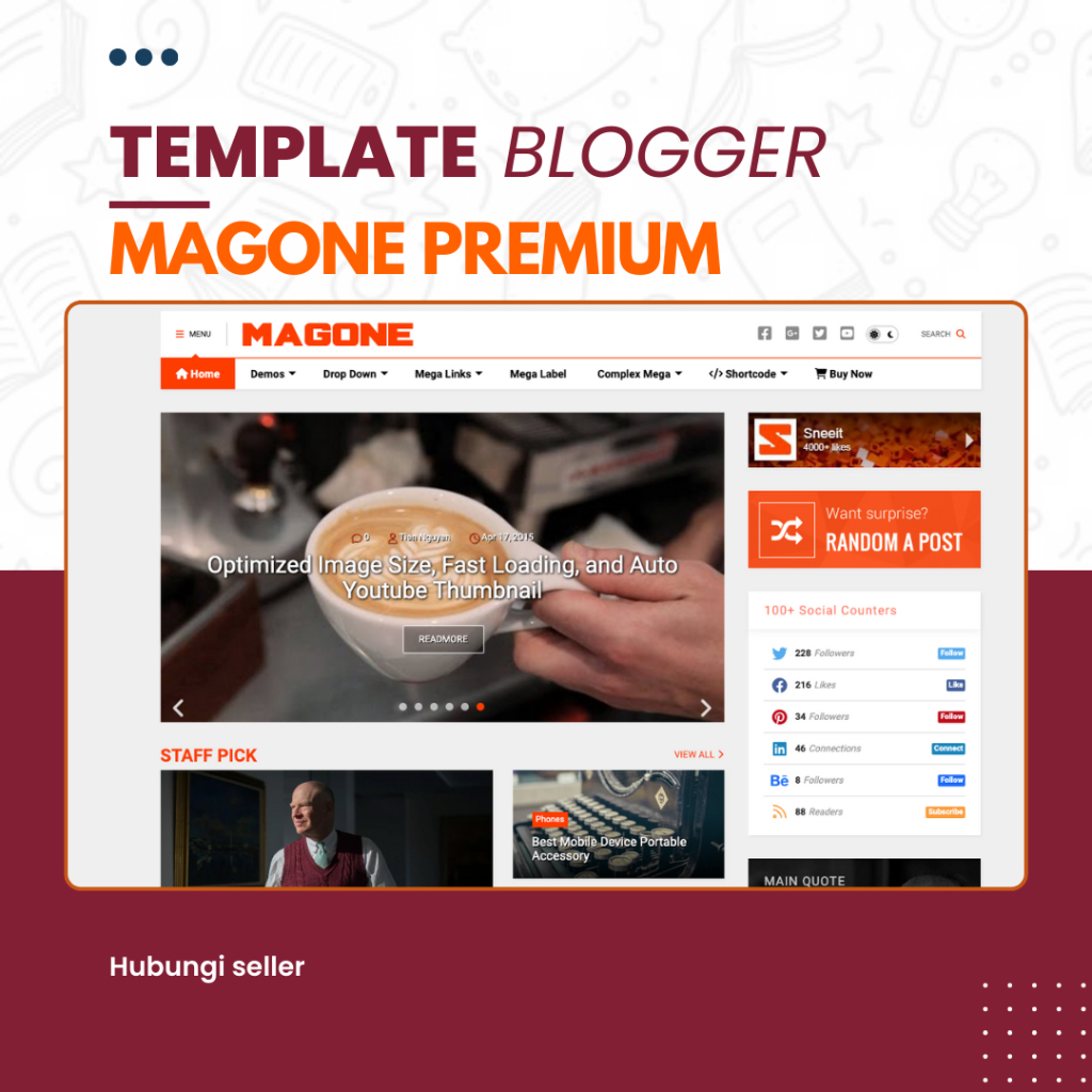 Template Blogger Magone Premium