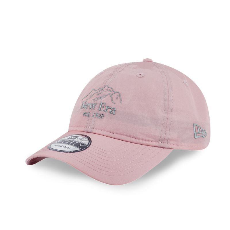 Topi New Era Cap Mountain Edge Pink Unstructured 9Forty Adjustable Original