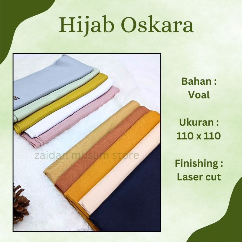 Hijab Oskara Azara Polos