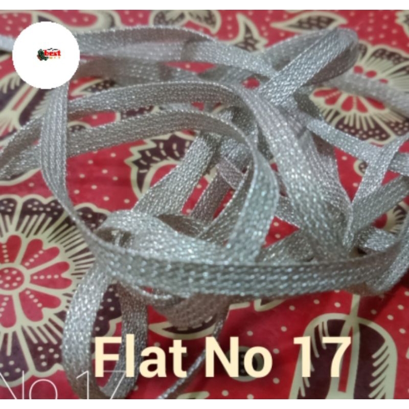 Kabel sungut benang speaker silver flat gepeng no 17 diameter 3mm