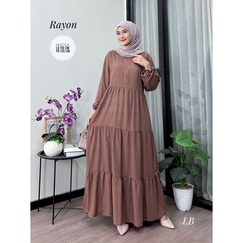 Hanum Gamis Wanita Gamis Polos Fashion Muslim