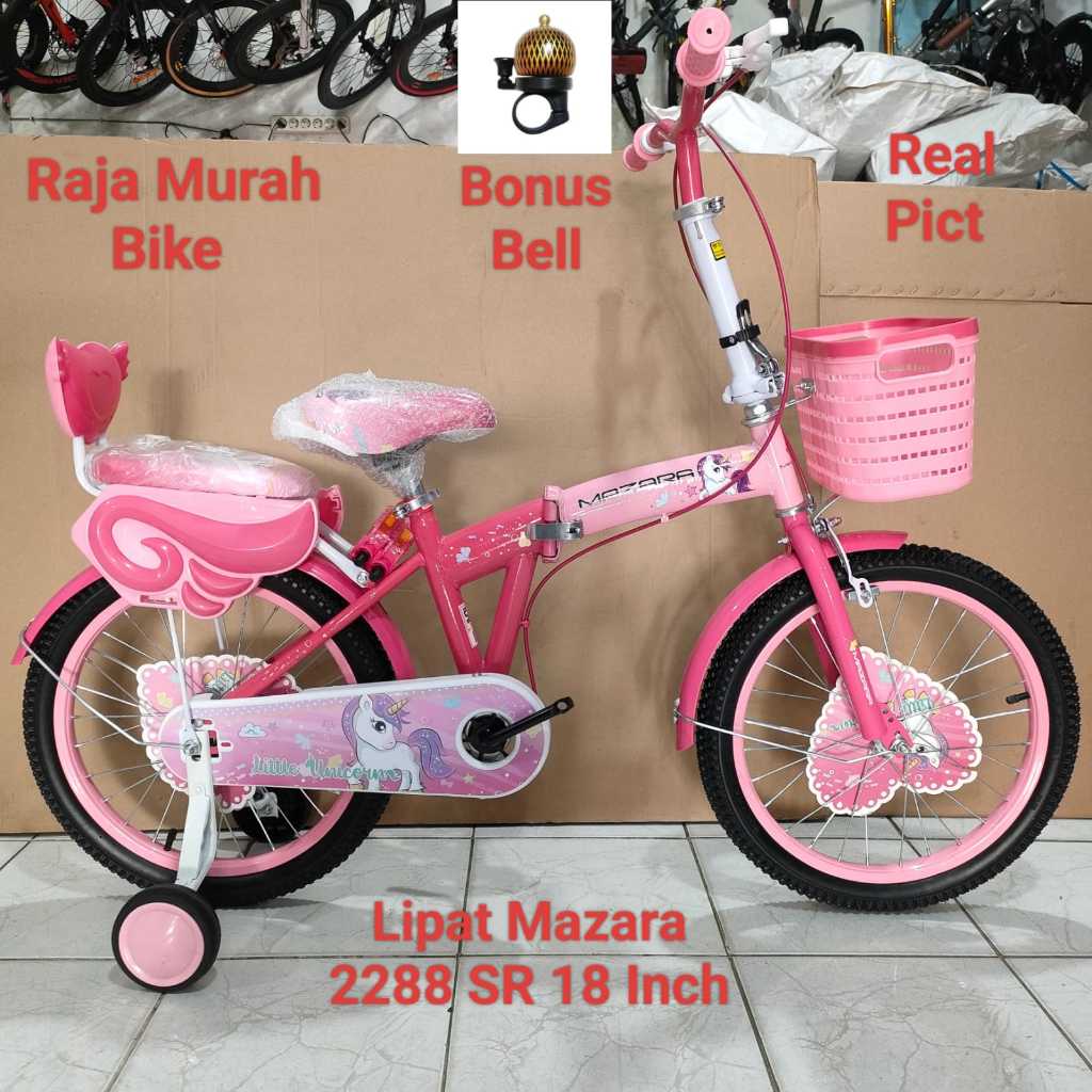 Sepeda Anak Perempuan Lipat Mazara 2288 SR 18 Inch Sepeda Lipat 18 Inch Mazara 2288 By Pacific