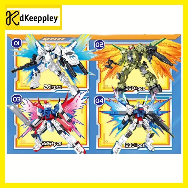dKeeppley Mainan anak building block robot mecha serial gundam brick blocks bongkar pasang