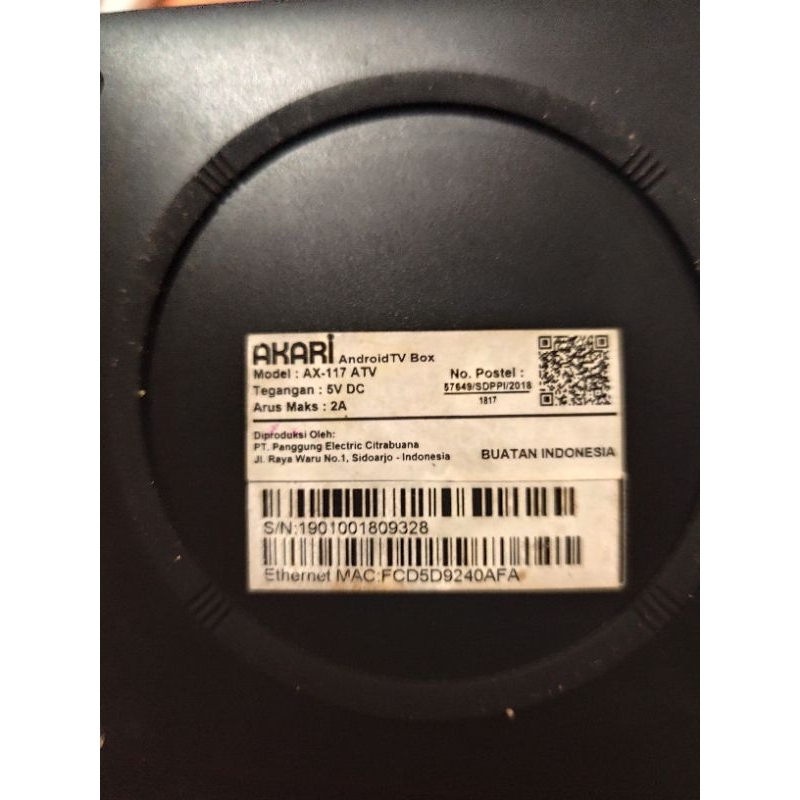 stb indibox bekas ORI