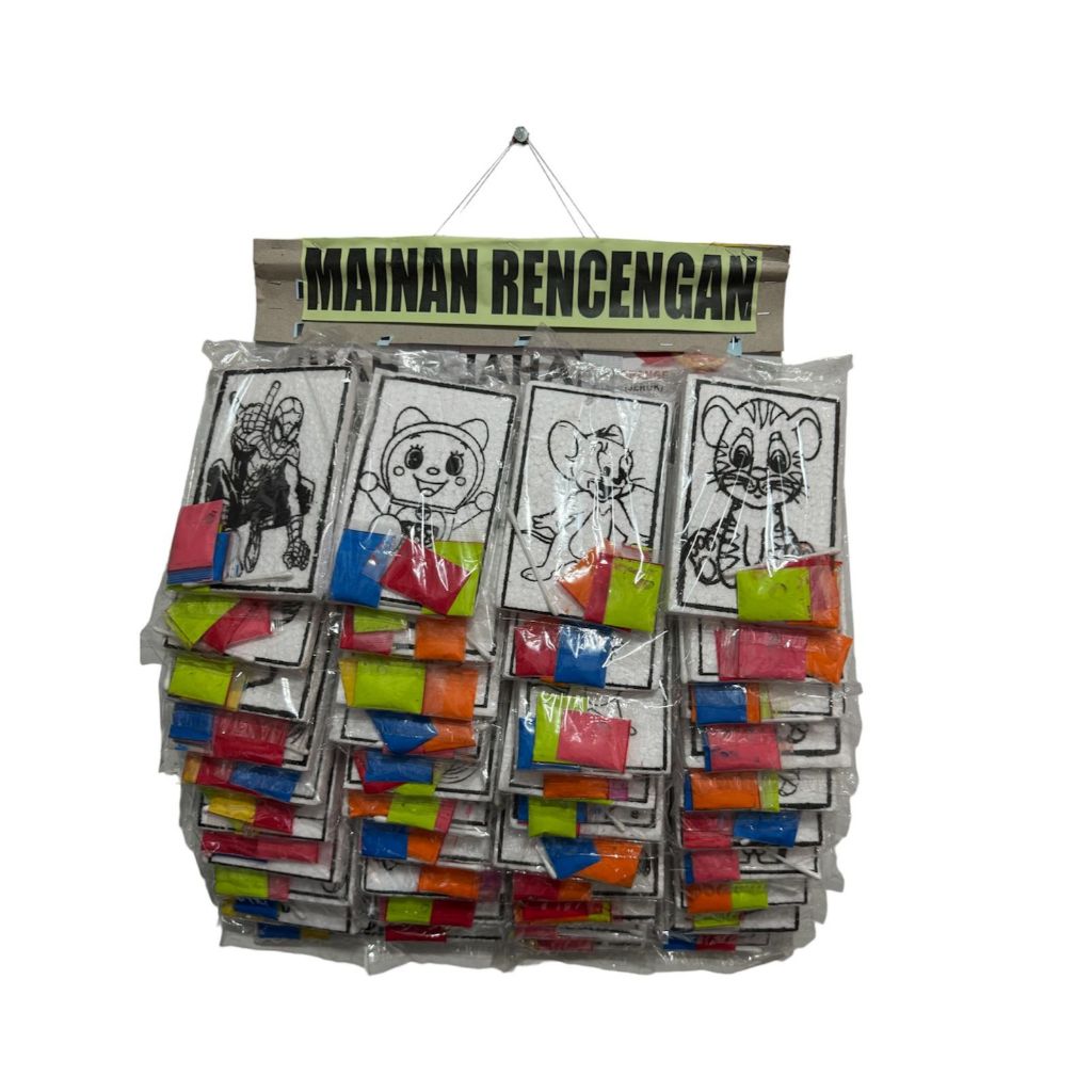 

HSM - Mainan Rencengan Styrofoam Lukis isi 40 Pcs / Mainan Rentengan Melukis Mewarnai Sterofoam Anak Anak