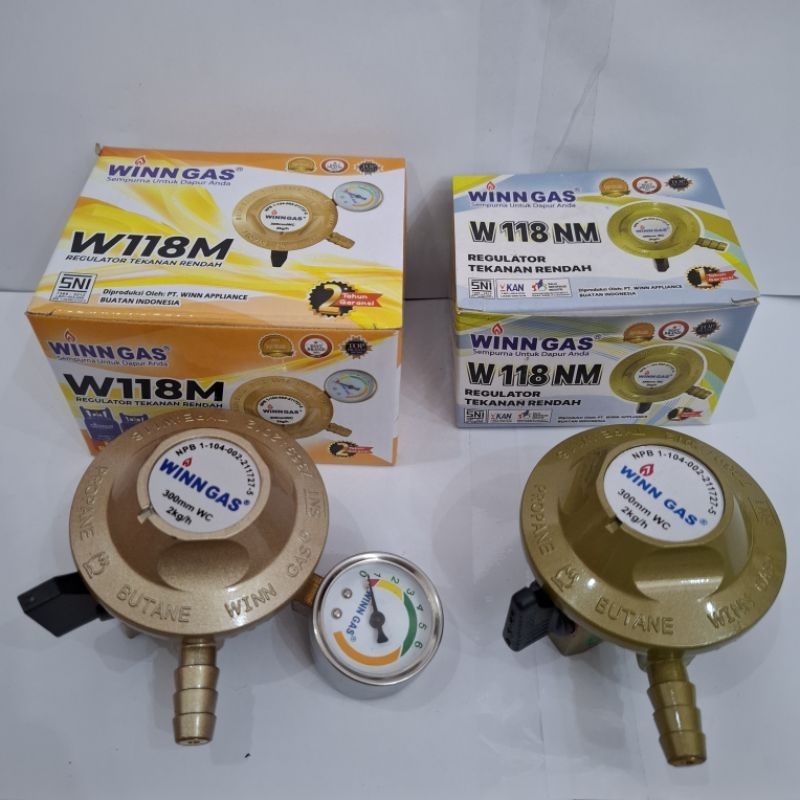 Winn Gas Regulator W118M/ W118NM-Regulator Gas Meter/Regulator Gas NonMeter-Regulator Tekanan Rendah