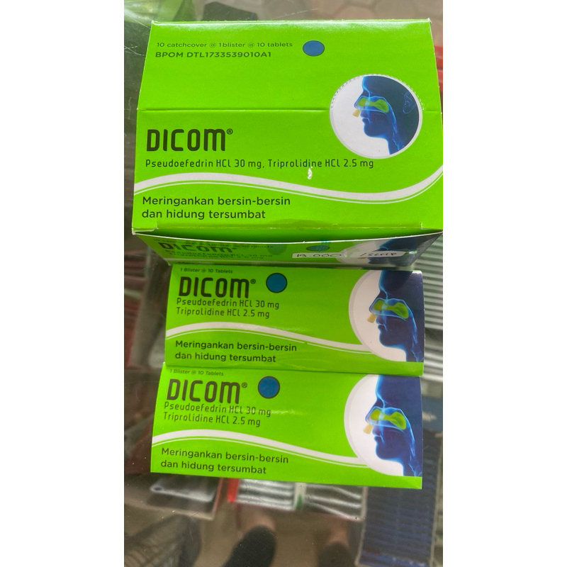 Dicom tablet (obat flu)