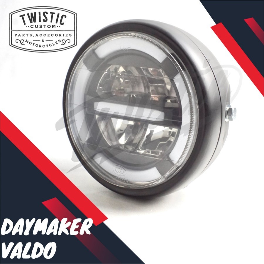 Headlamp Lampu Depan LED Valdo Motor Harley W175 Benelli Keeway