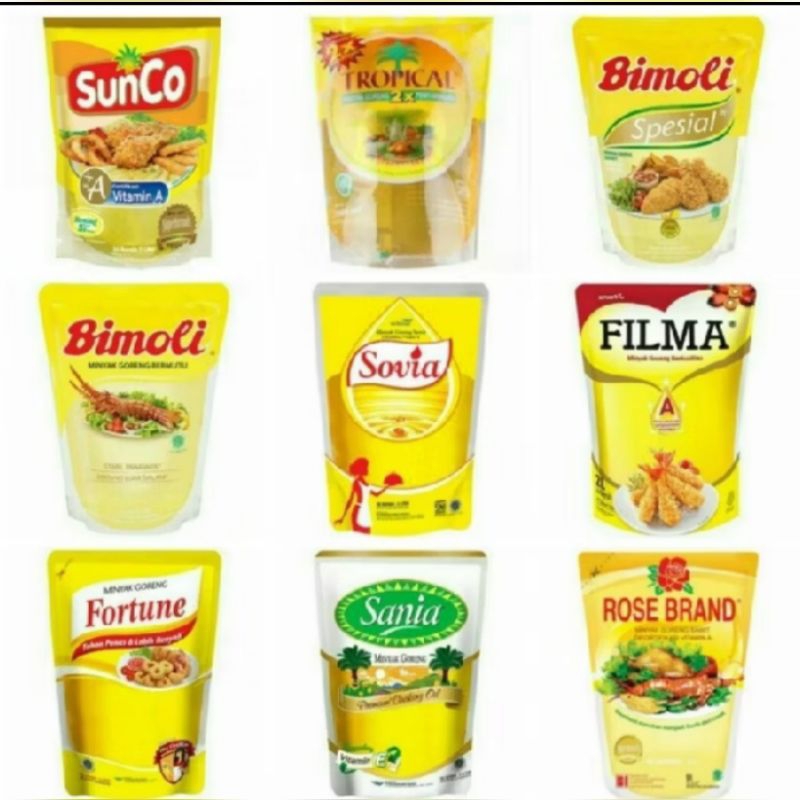 

Minyak goreng Sania dll 2 liter