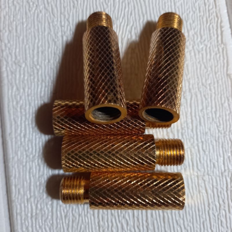 Shock Drat atau Nepel Sambungan Peredam Drat Luar Dan Dalam Warna Kuning