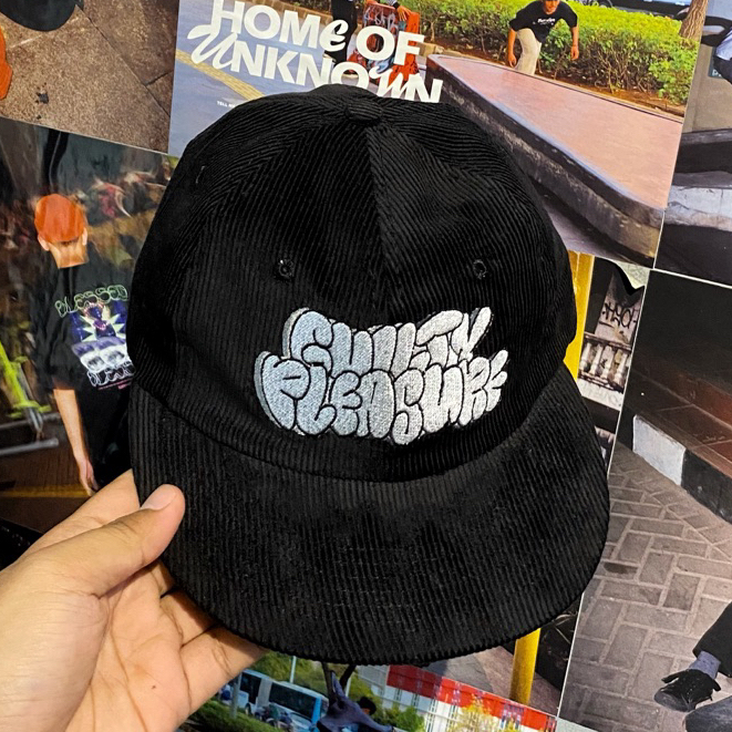 Big diskon topi hokidoky - sixpanel corduroy guilty {black}