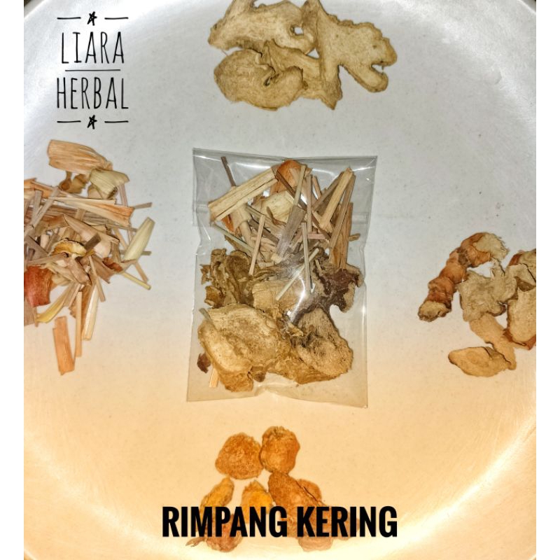 

Rimpang kering ( jahe, kunyit, lengkuas, , sereh)