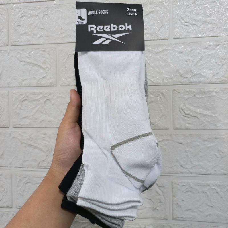 Kaos Kaki Reebok Men 3 pasang - Reebok Quarter Socks | Kaos Kaki - Reebok Men Low Cut Socks | Kaos K