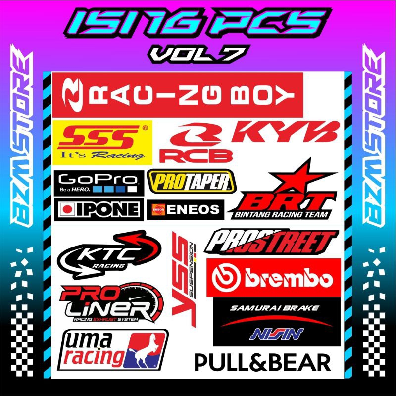 

Stiker Isi 16pcs Vol7 Original