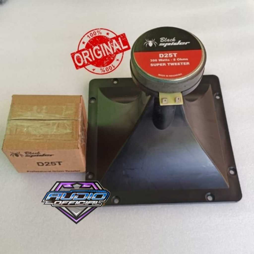 Paket Corong 22x22 Horn Plastik + Driver Twiter BLACKSPIDER D25T Original