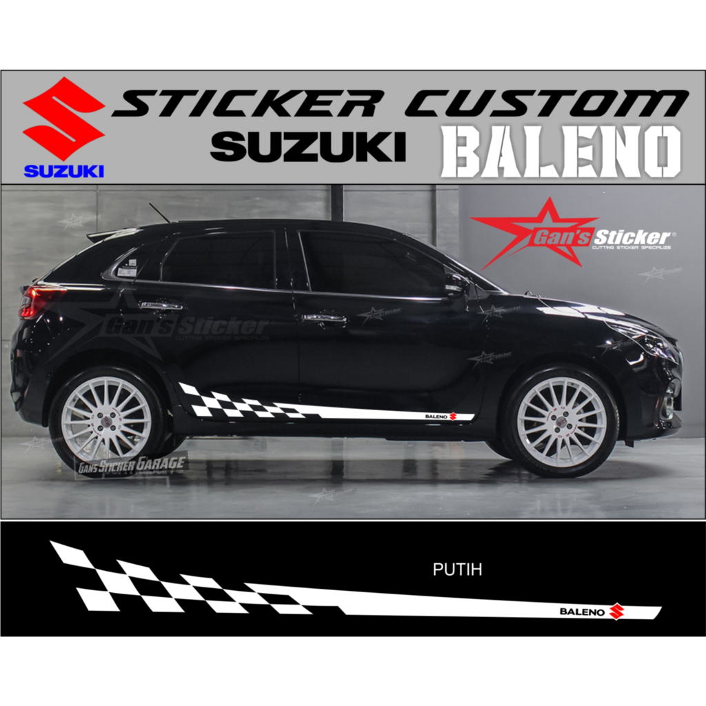 sticker suzuki baleno aksesoris suzuki baleno