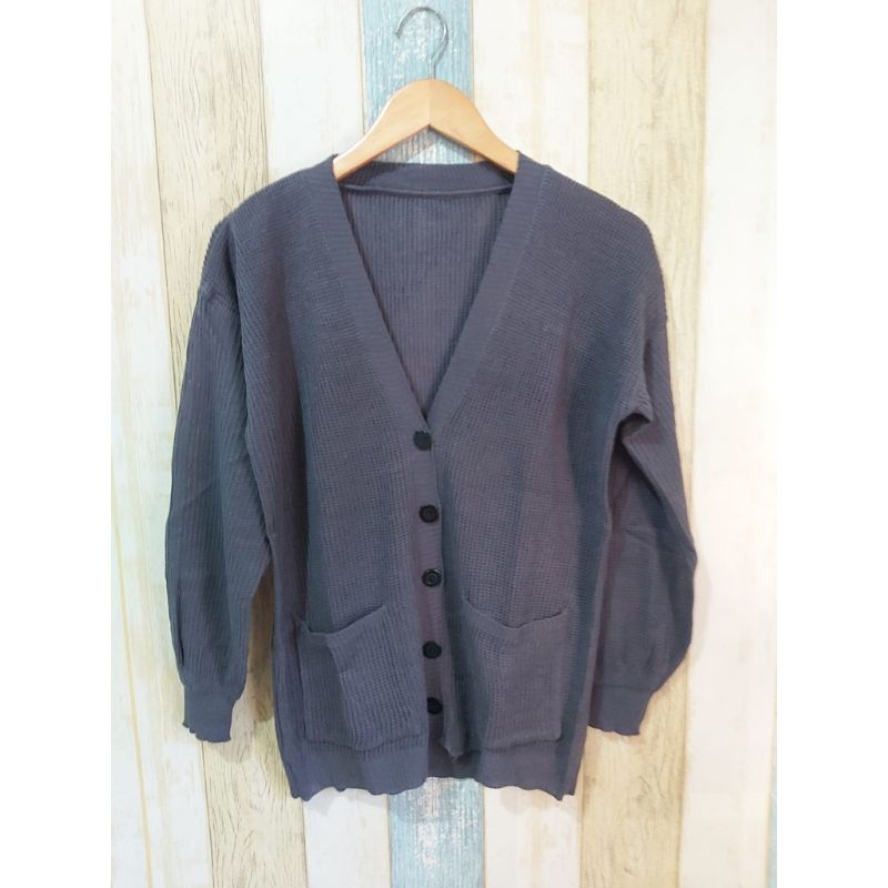 Cardigan Rajut Marissa/Kardigan Marisa  Outer Crop Wanita/Cardigan