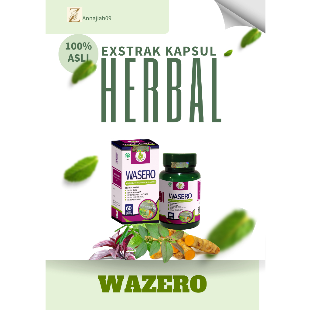 Obat Wasir,Ambein Herbal Wazero isi 60kaps Ambeno