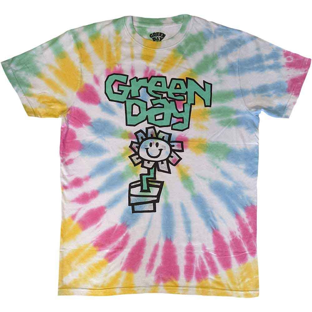 Kaos band Official Green Day - Flower Pot Tie Dye Original t-shirt