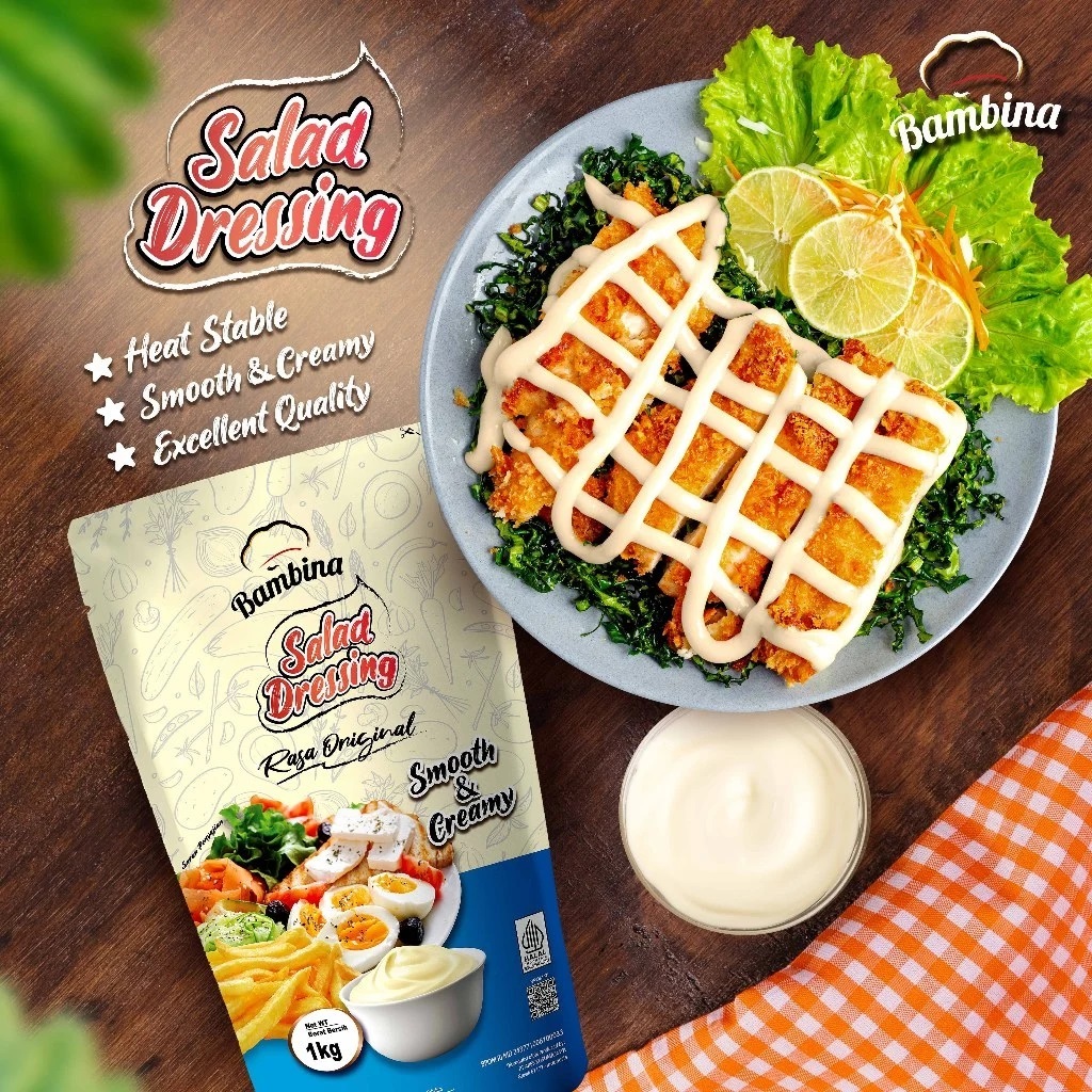 

Bambina Salad Dressing Original 1Kg – Mayonaise 1 Kg