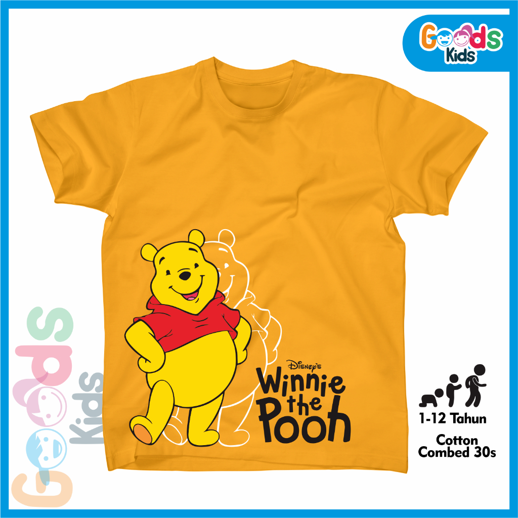 Baju Kaos Anak Winnie The Pooh Kaos Anak Winnie The Pooh Perempuan Laki laki Premium