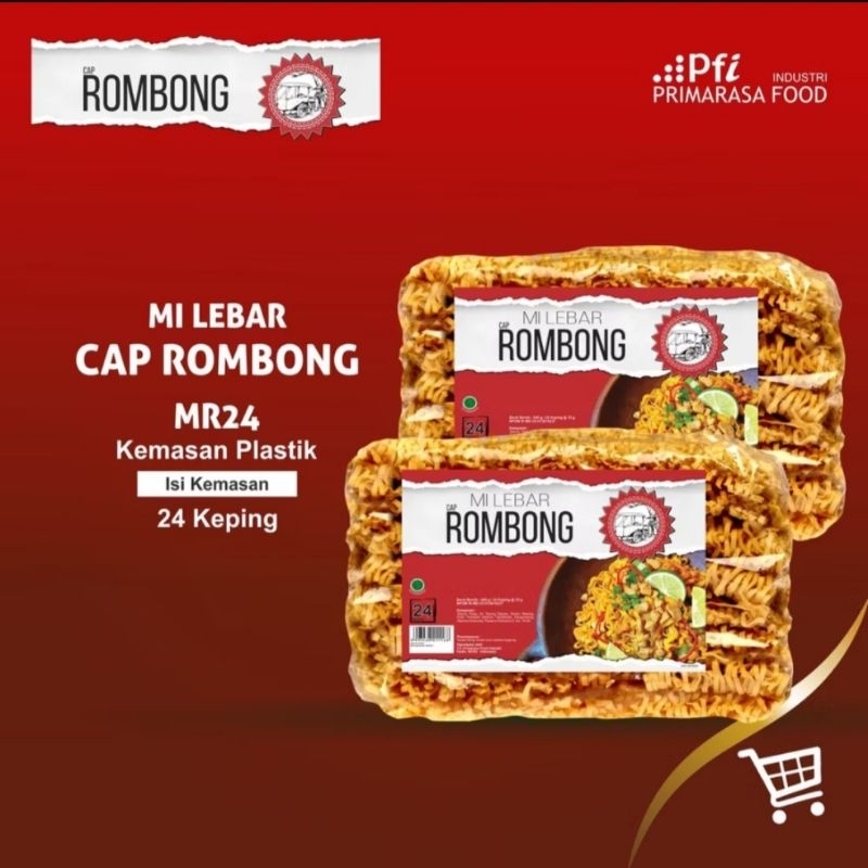 

Mie lebar kering rombong isi 24 keping