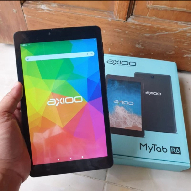 Tablet Tab Axio R8 4G LTE Ram 3GB Rom 32GB os 9 Baru GRS RESMI