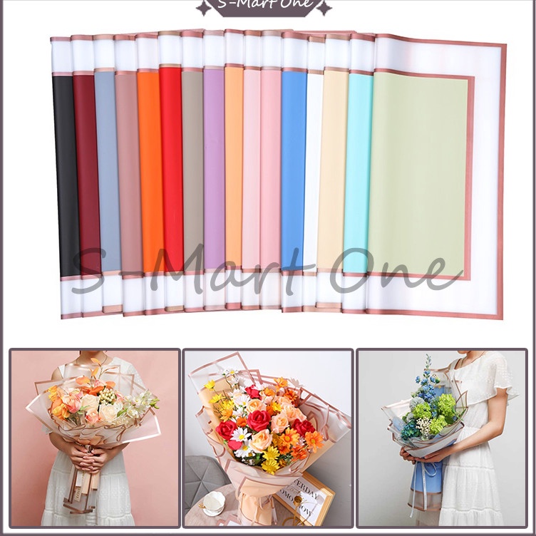 

Serbu Voucher Flower Wrapping Paper Double Gold Line Kertas Buket Double Frame Gold Cellophane Double Gold Premium Paper Florist Kertas Buket Bunga Korea Kertas Bunga