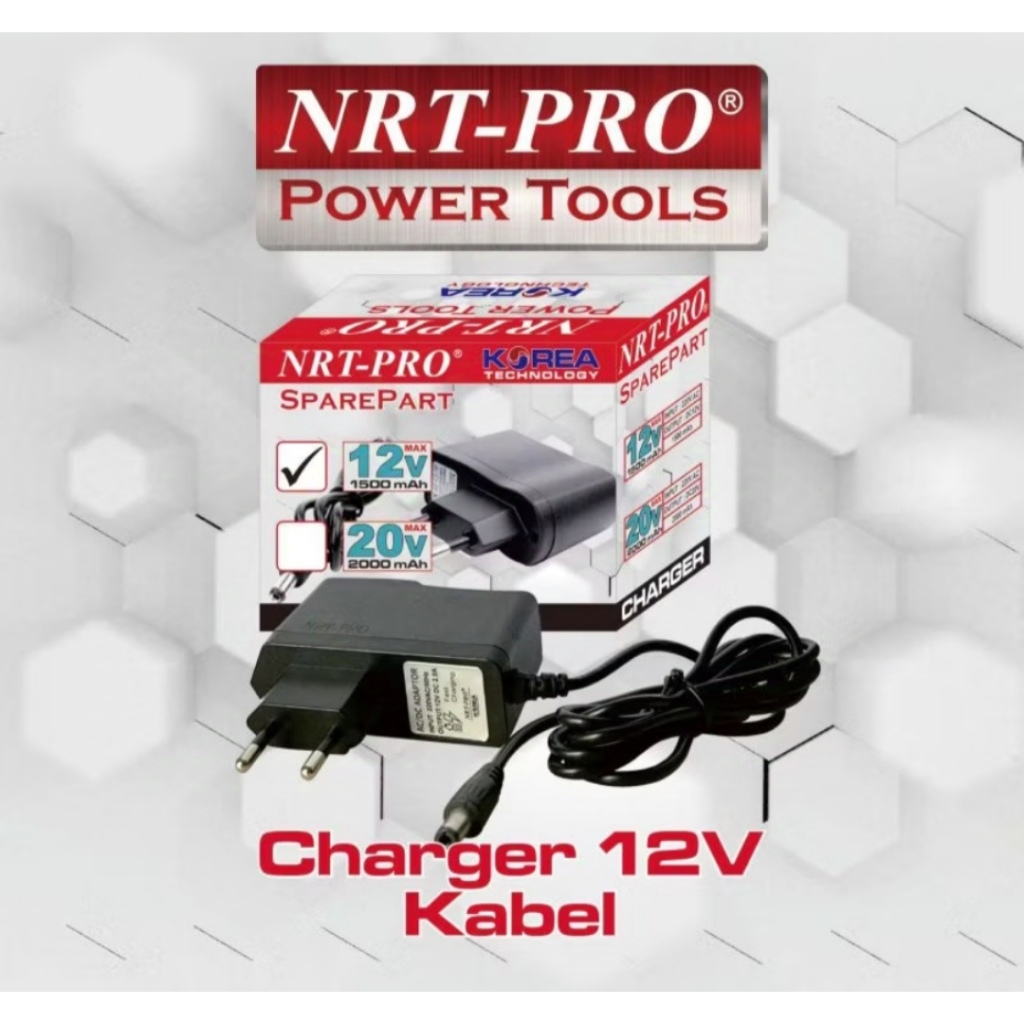 Charger baterai NRT Pro 12V - cas batrai ORI Nrt 12 Volt