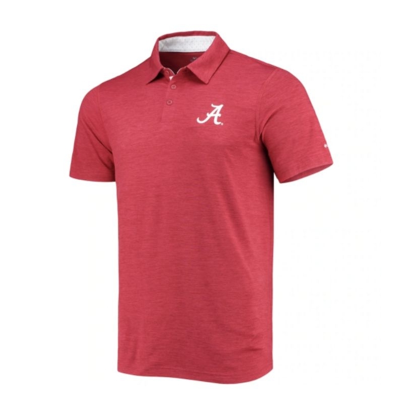 KAOS KERAH ORIGINAL NCAA GOLF FOOTBALL ALABAMA CRIMSON TECH TRAIL OMNI SHADE POLO GOLF SHIRT