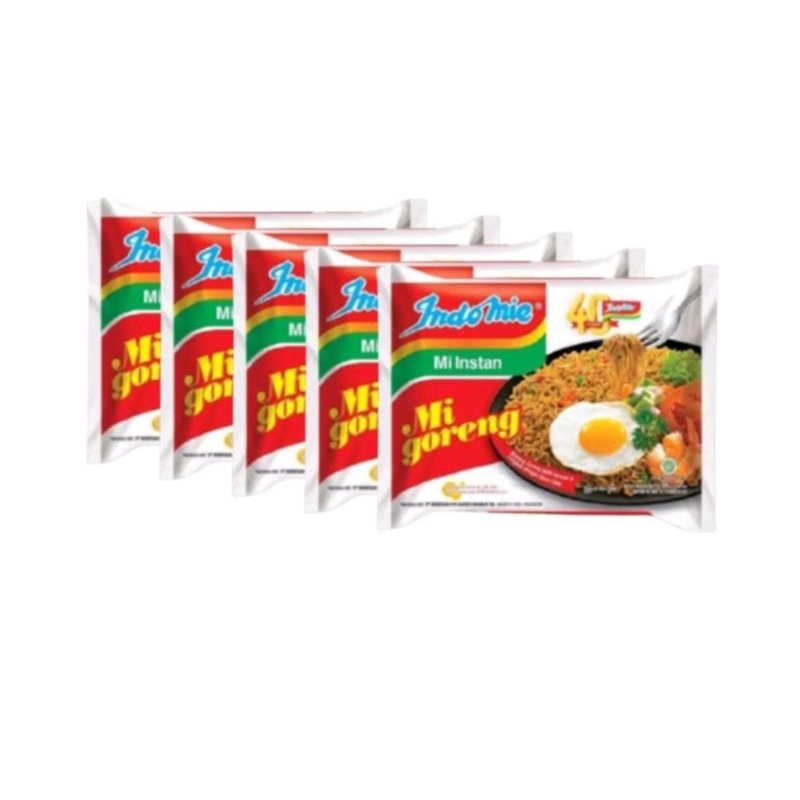 

Indomie goreng 85g isi 5 bks