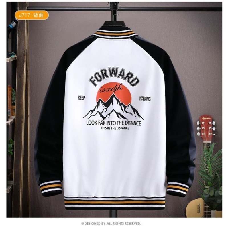 Jaket baseball krah Forward jaket baseball pria jaket baseball wanita