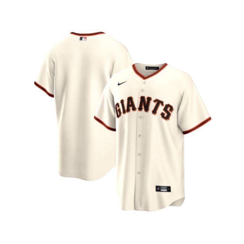 MLB Men's San Francisco Giants Nike Cream Home Blank Rplca Jersey