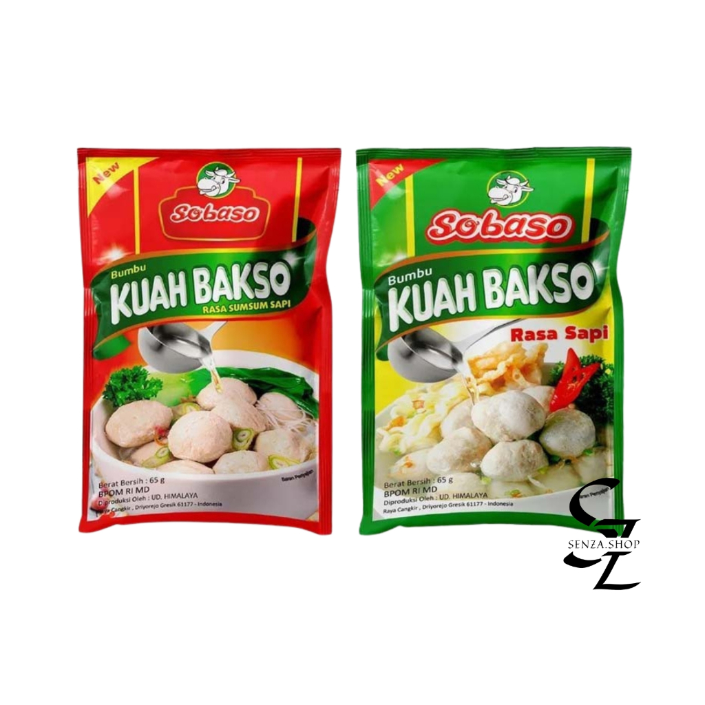 

SOBASO Kuah Bakso Sobaso Bumbu Rasa Sapi / Sumsum Sapi 65gr