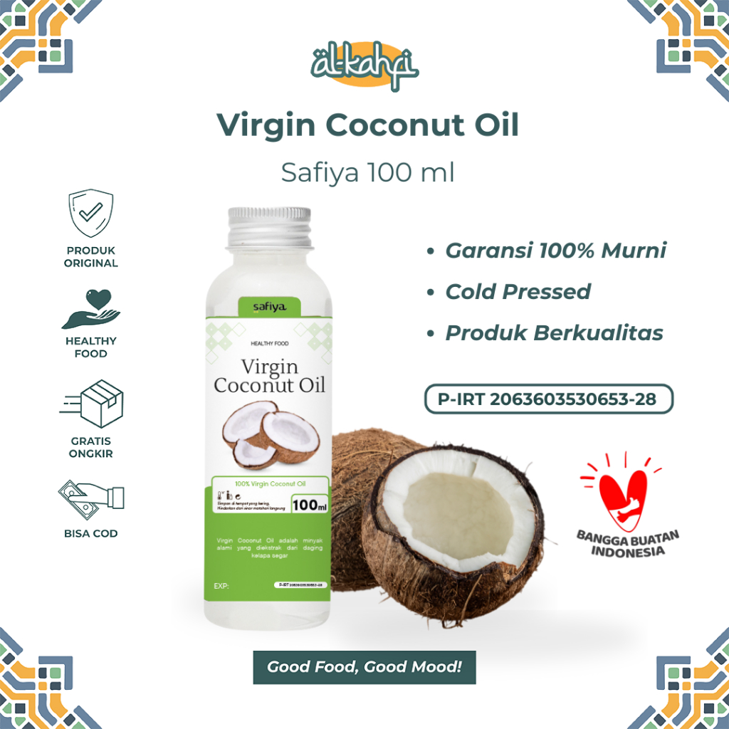 

VCO | Virgin Coconut Oil 100 ml Safiya – Minyak kelapa Murni
