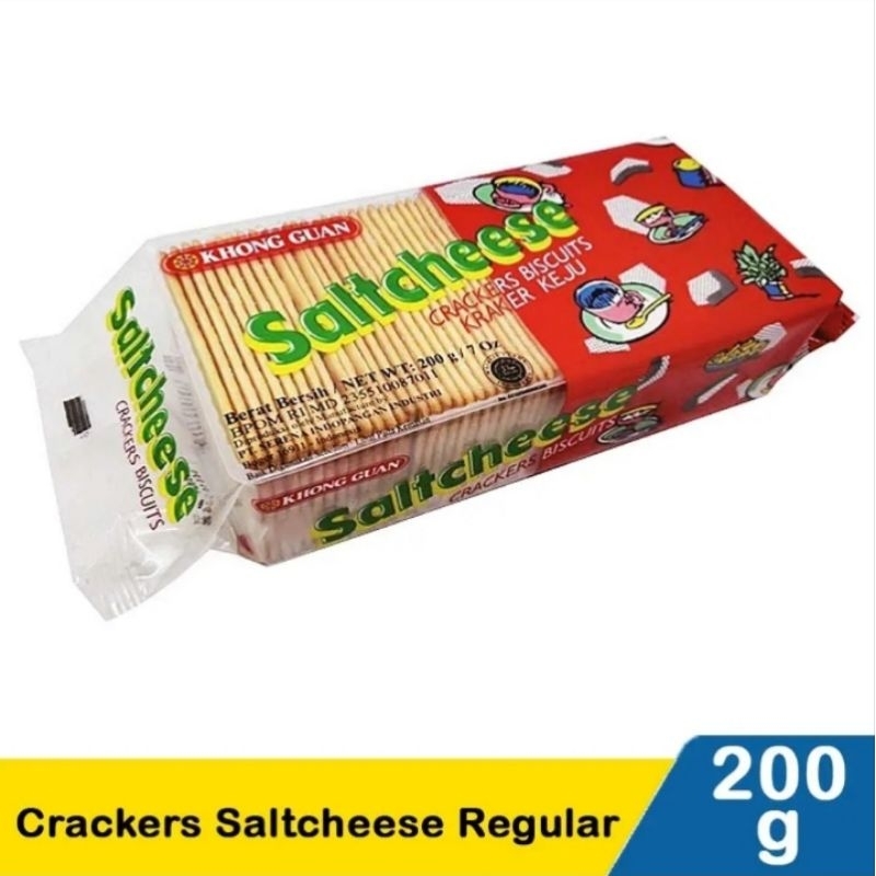 

Saltcheese Khong Guan Crackers Biskuit Family Pack 200gr