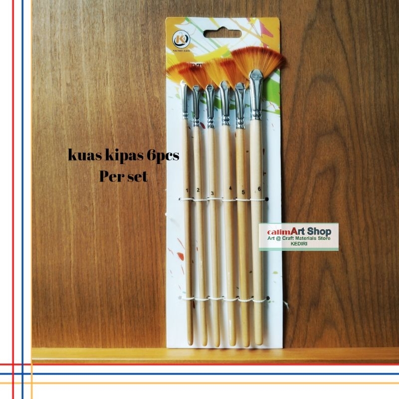Brush Fan /Kuas Kipas /Brush Fan Set