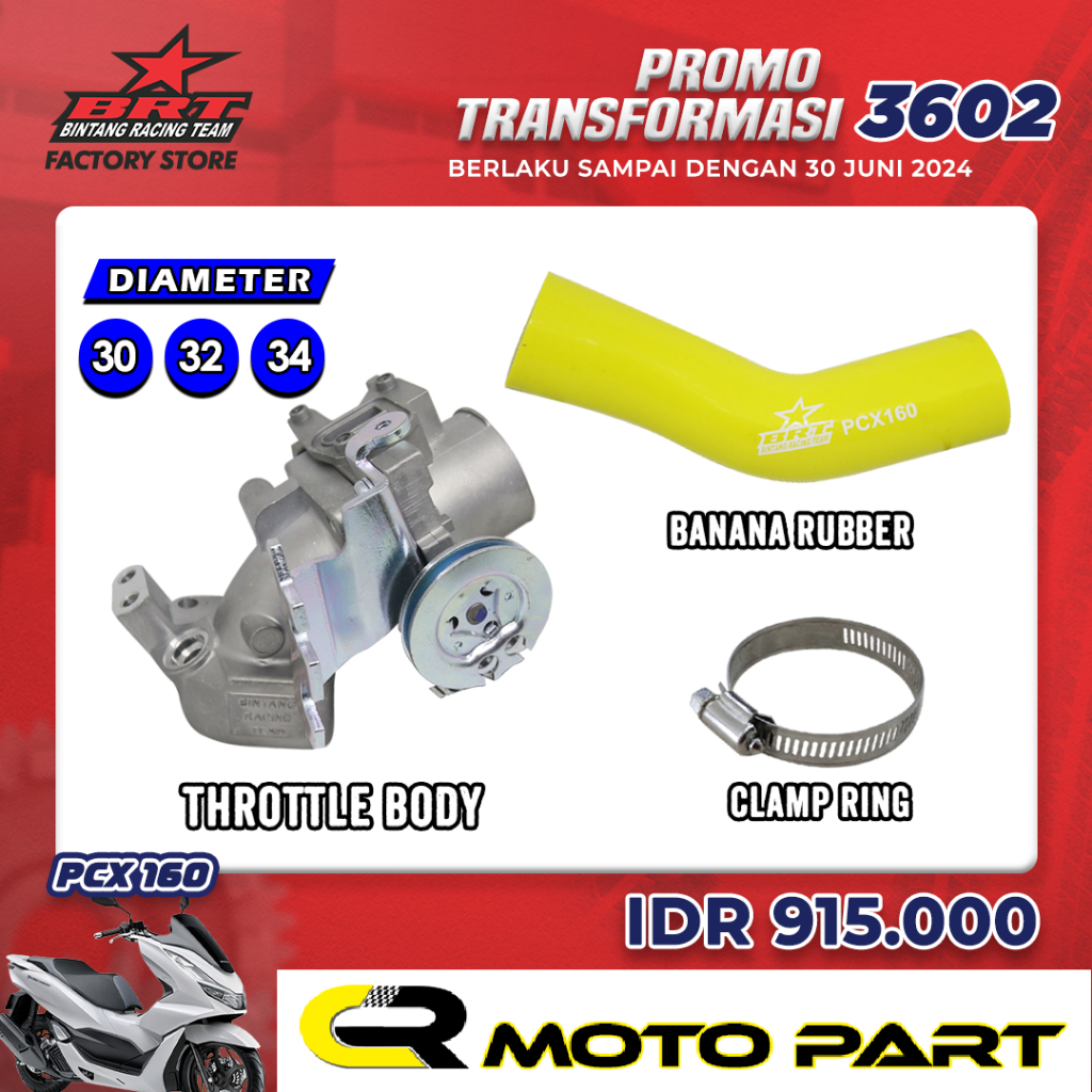 Throttle Body BRT TB PCX 160 Lokal ADV 160 30 30mm 32 32mm 34 34mm