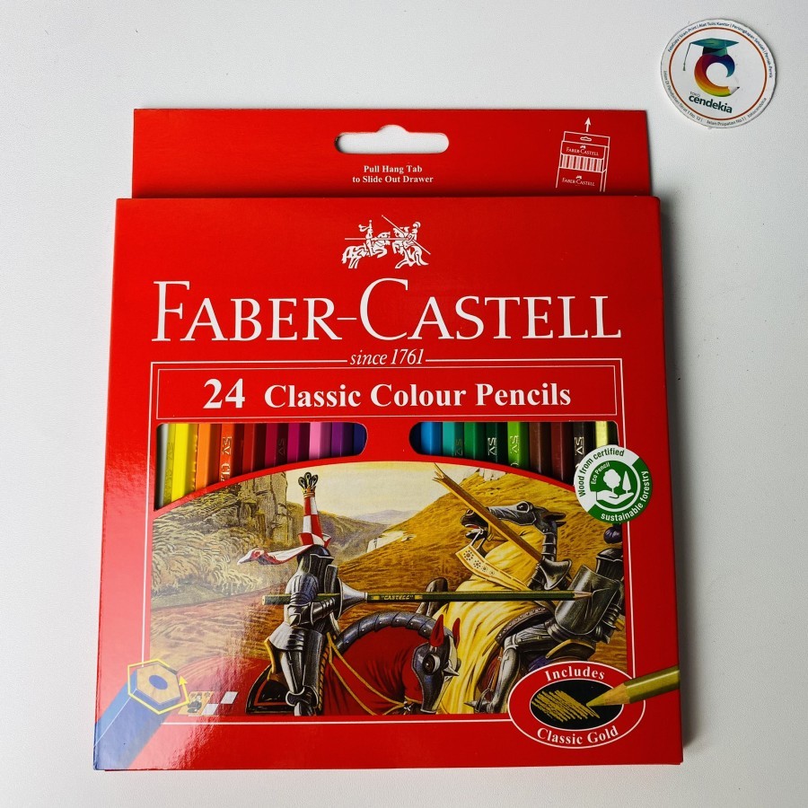 

Pensil Warna Faber Castell 24 warna Classic panjang