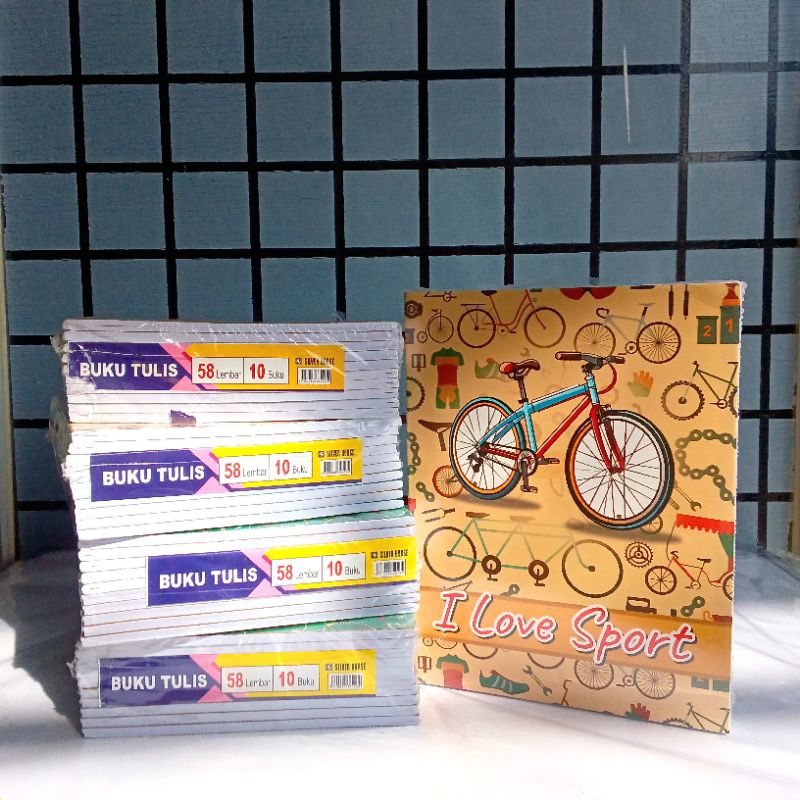 

Ay00! Buku Tulis Silver Horse 58 Lembar ( Pak 10 Buku ) [ Original ]