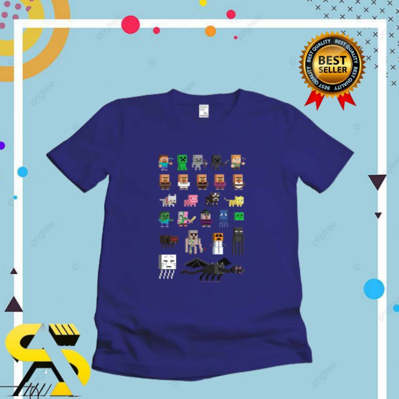 BAJU ANAK KAOS ANAK MINICRAFT