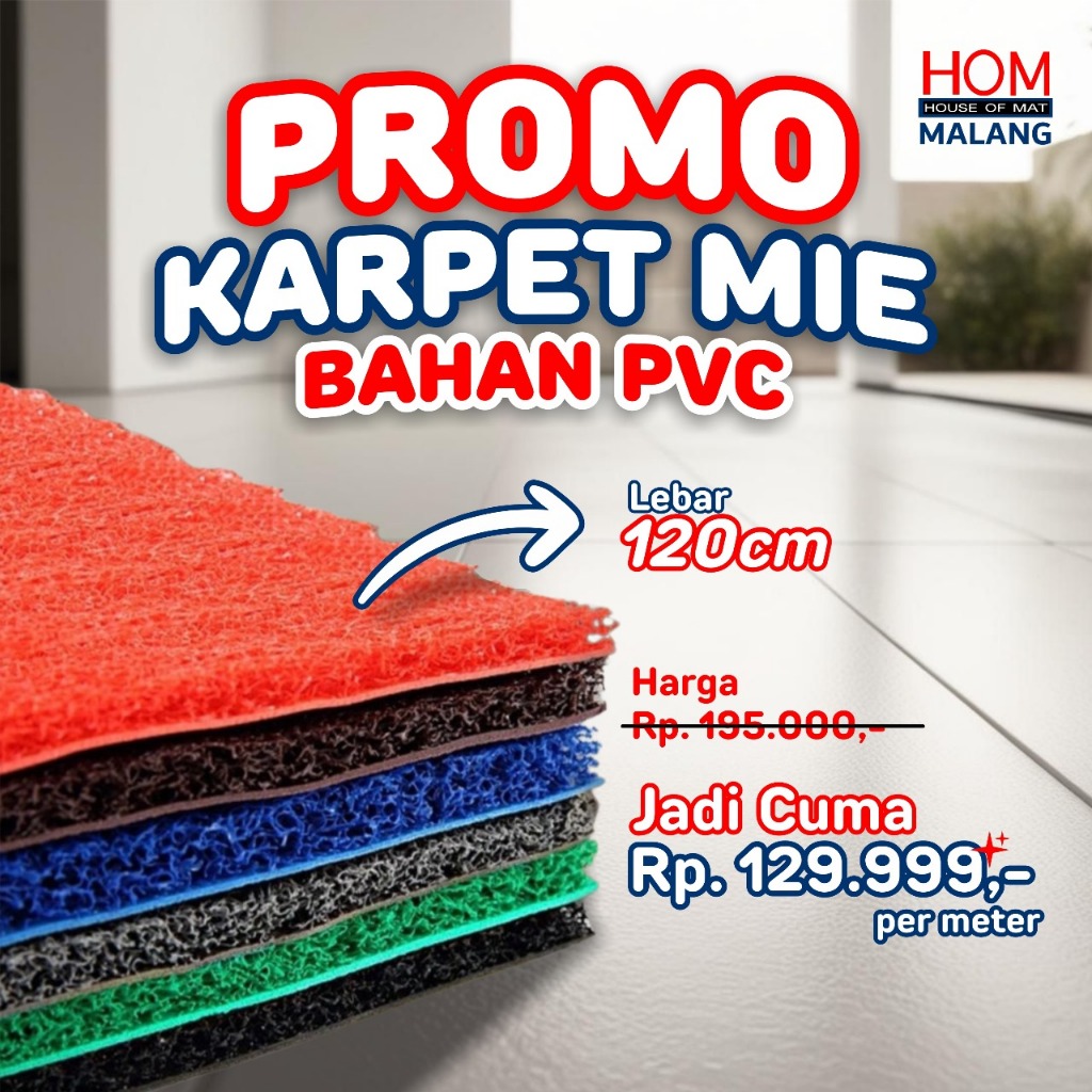 PVC karpet keset mie/karpet bihun/karpet mie