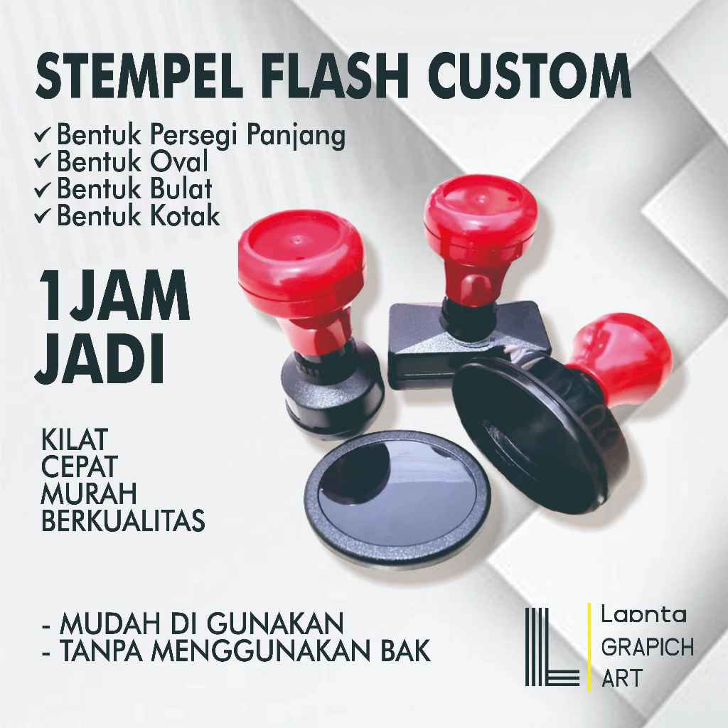 Stempel warna flash, stempel warna, stempel 2 warna, stempel 3 warna, stempel sekolah, stempel rt/rw