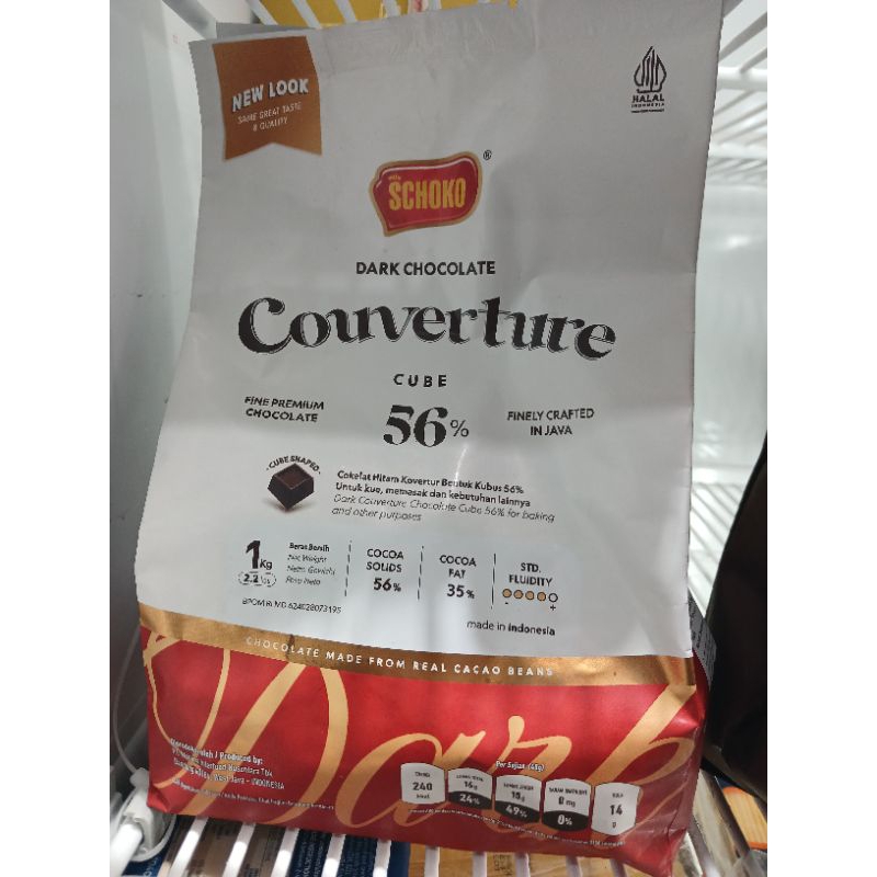 

Coklat Cube SCHOKO 1kg Courveture 56%