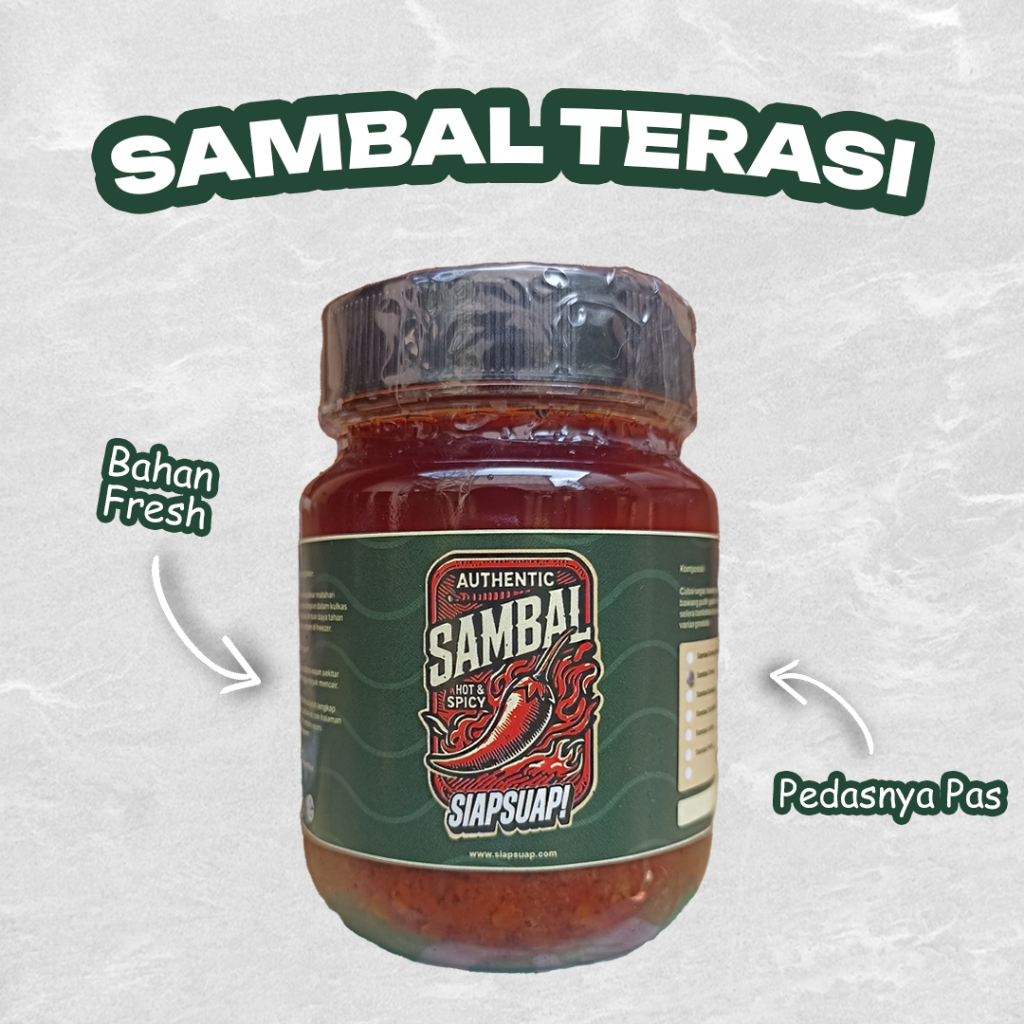 

Sambal Terasi Kemasan 200 Gram by SiapSuap