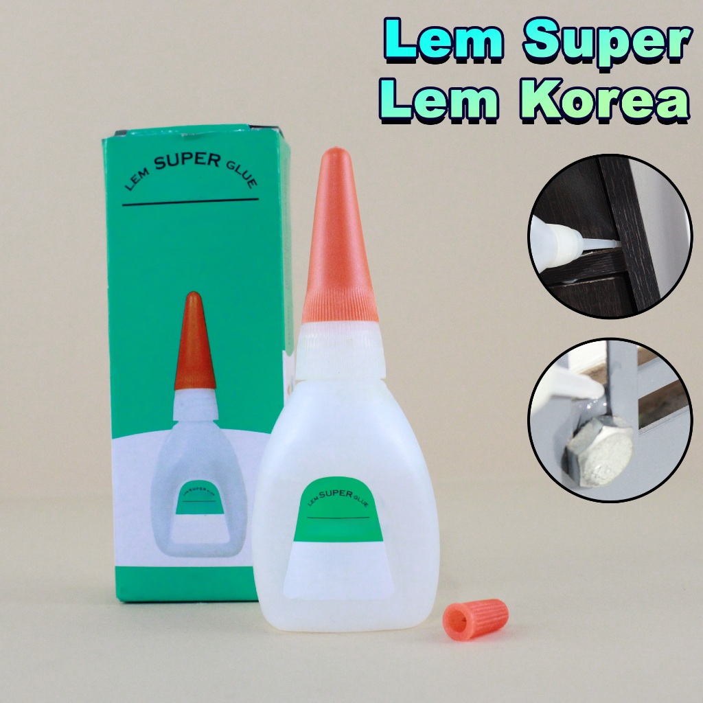 

Lem Super Glue Hijau Lem Korea Cairan Perekat Serbaguna Lem Super Kuat Terbaru LD-25