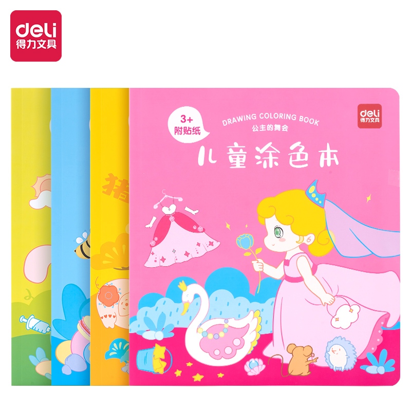 

Deli Buku Mewarnai / Painting Book Gratis Sticker Kertas Tebal BE11X