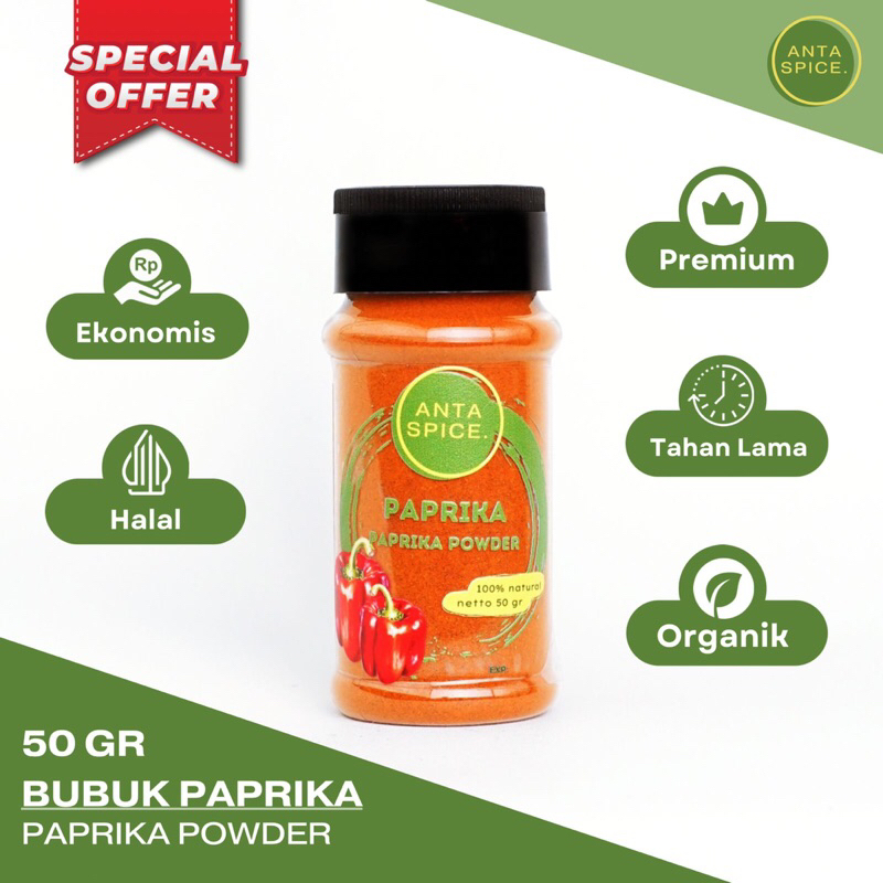 

Paprika Bubuk / Paprika Powder / Ground Paprika 50 Gr