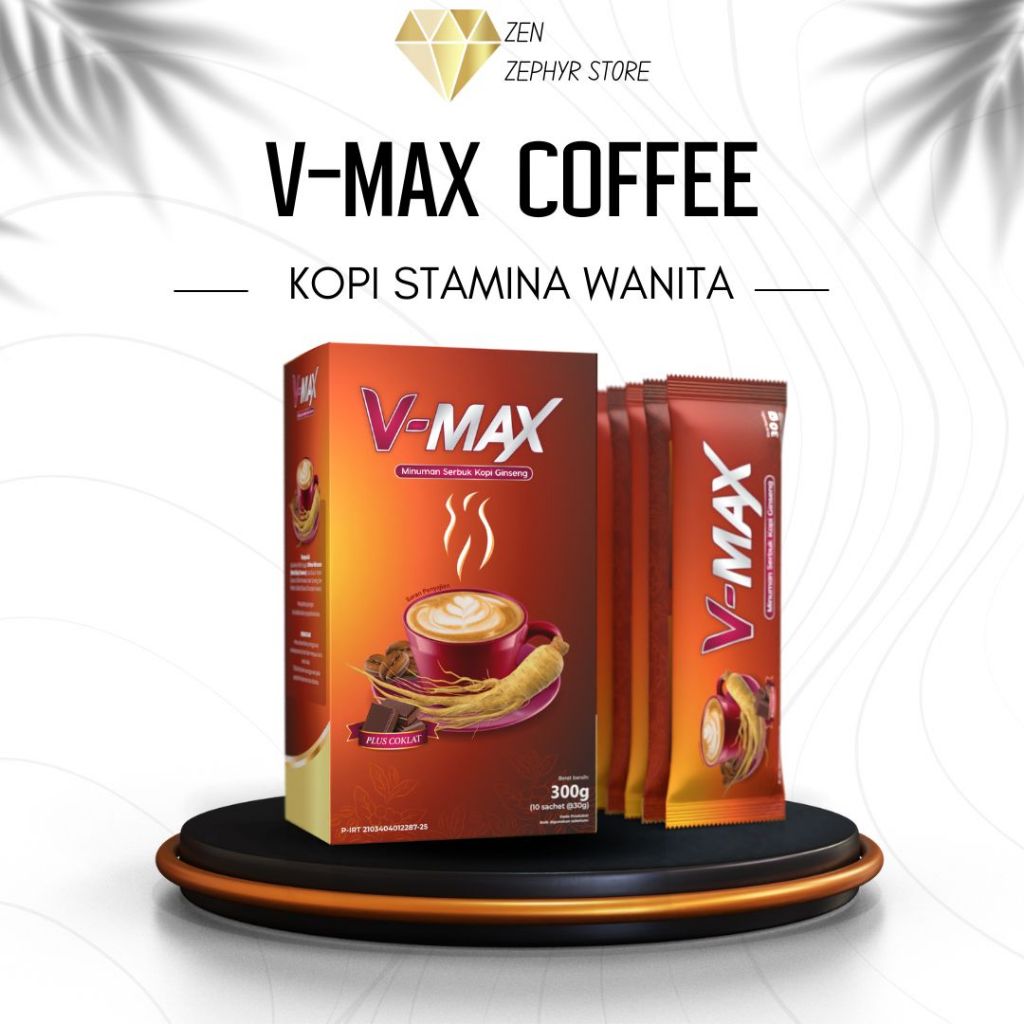 

Kopi V max Original - Suplemen Stamina Wanita - Minuman Khusus Wanita - 1 Box isi 10 Sachet